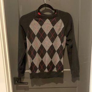 Argyle sweater pullover, youth size large